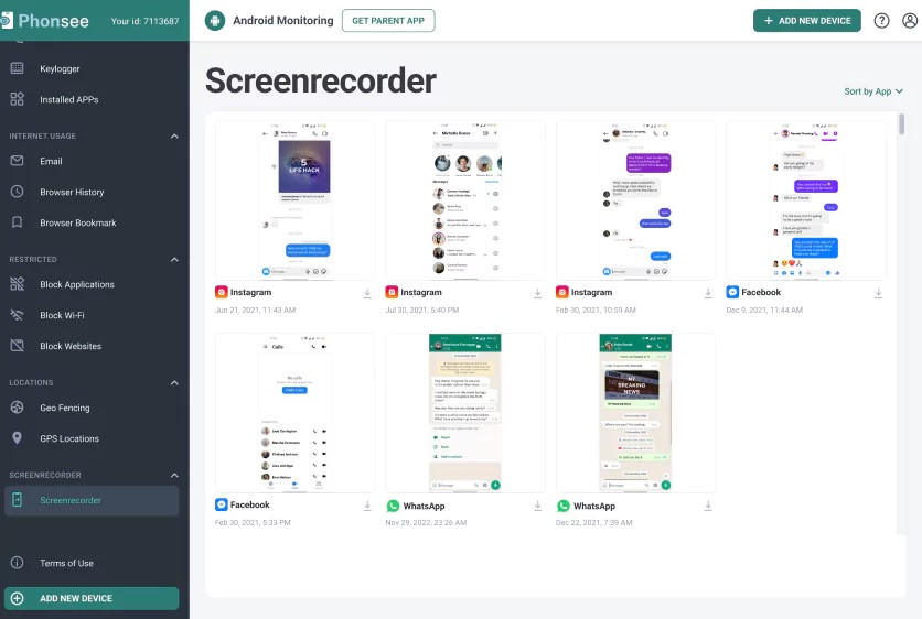 Phonesee screen recorder